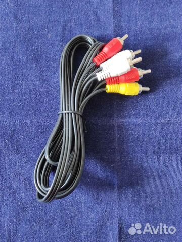 Кабель-провод 3RCA - 3RCA AV тюльпан колокольчик