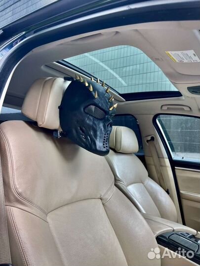 Маска череп с золотыми шипами пейнтбол страйкбол