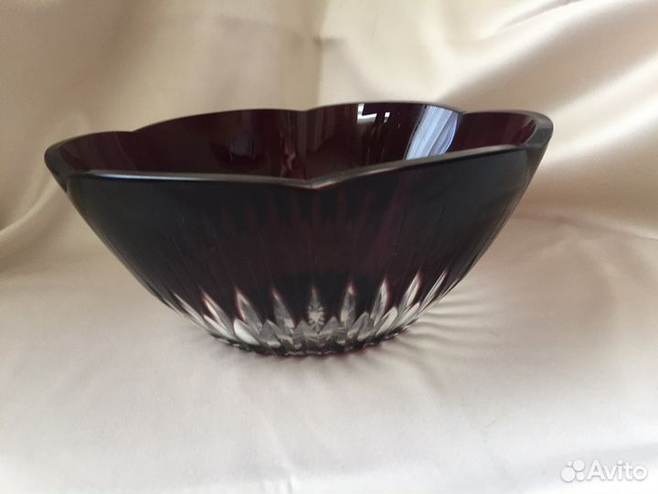 Ваза цветное стекло СССР