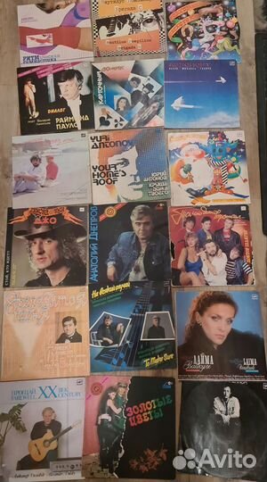 Виниловые пластинки СССР большие и миньоны