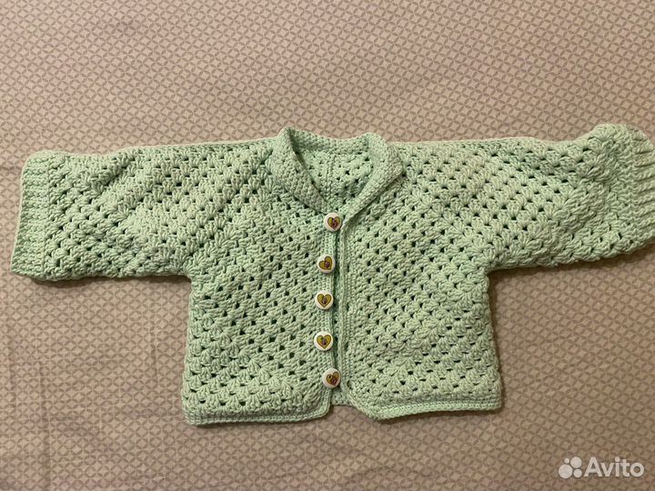 Вязаный костюм для куклы-реборна