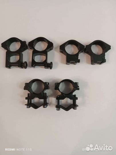 Кольца, планки пикатинни и вивер