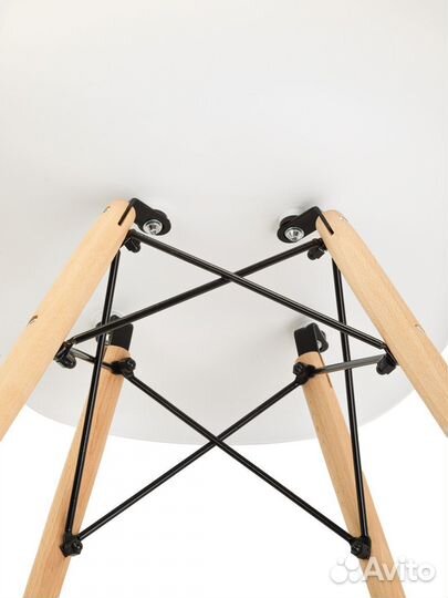 Стул в стиле eames DSW, молочный, 1 шт