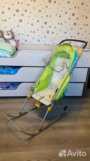 Санки с колесиками