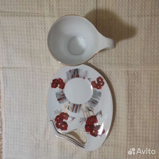 Фарфоровая кофейная пара