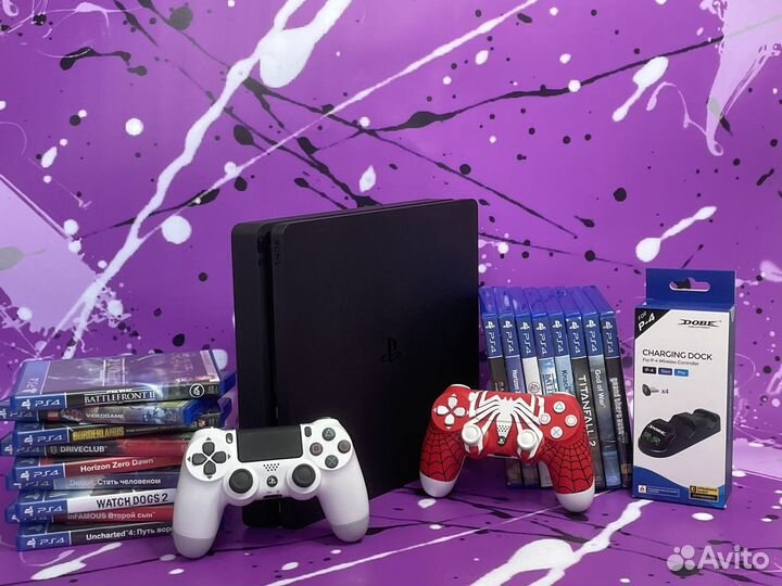 Sony playstation 4 slim Гарантия \ 140 Игр