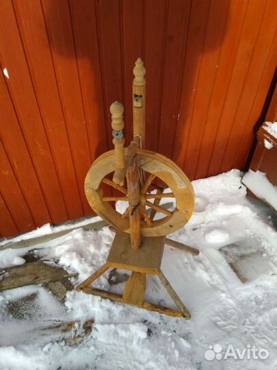 Прялка деревянная старинная