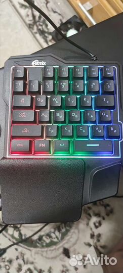 Игровая клавиатура ritmix rkb-209bl gaming