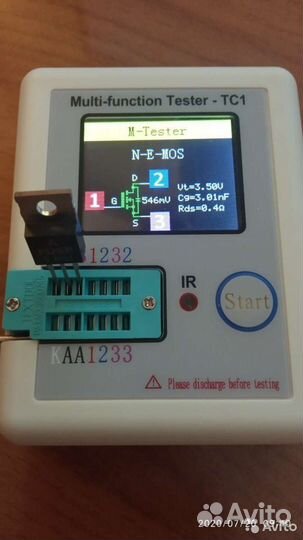 Универсальный тестер-измеритель TC1 RLC, ESR
