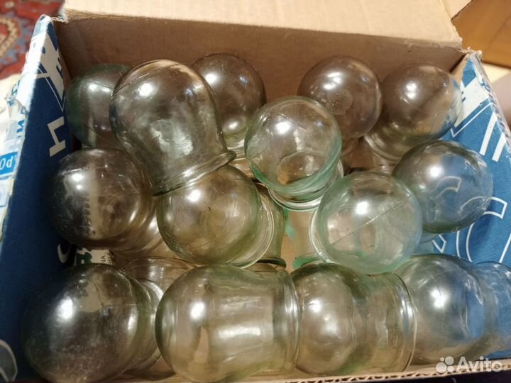 Стеклянные банки для массажа