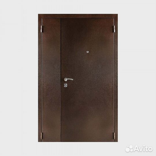 Дверь входная двупольная мет/мет