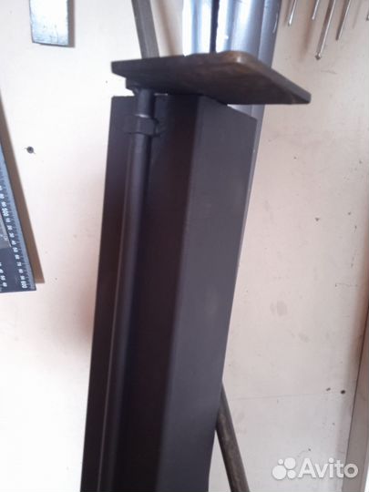 Печь для казана с трубой из дисков