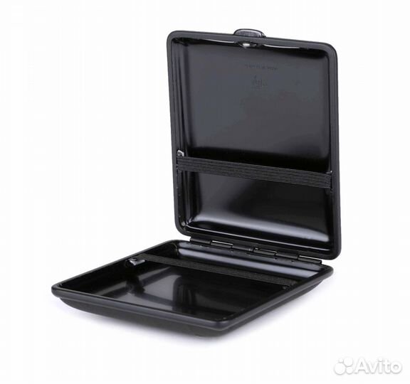 Портсигар Stoll на 18 сигарет, Черный нубук