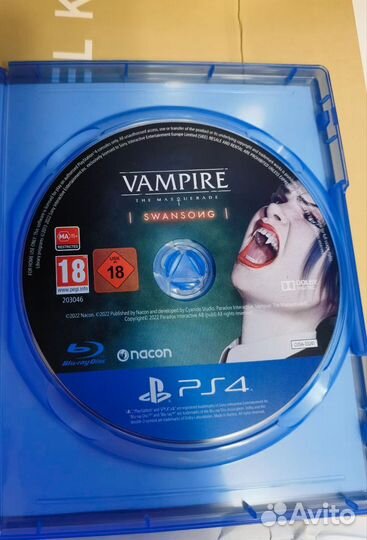 Игра Vampires the mascarade swasong ps4