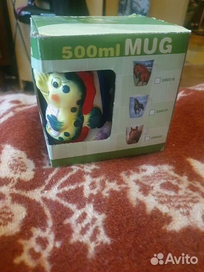 Кружка с ложкой (новая)