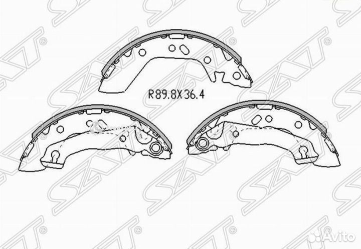 Колодки задние Hyundai Accent Accent Verna ST5830525A00