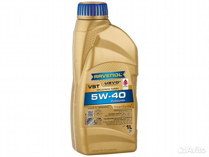 Моторное масло Ravenol VST 5W-40 синтетическое 1 л