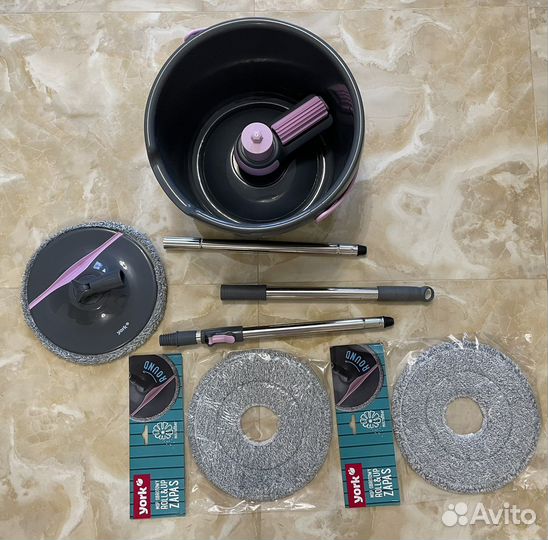 Набор для уборки York Roll&Up (швабра, ведро)