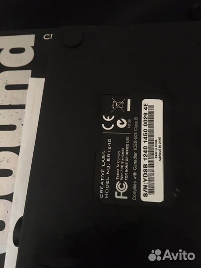 Creative Sound blaster x-fi hd thx 1240