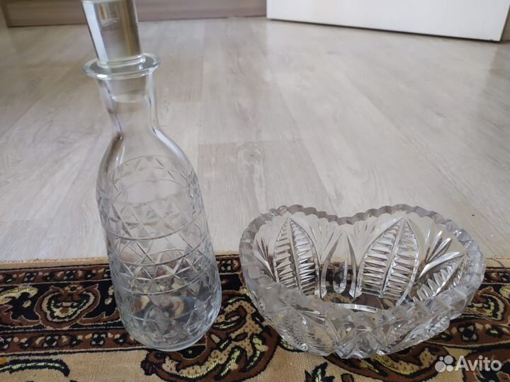 Хрусталь.вазы.графины.бокалы.рюмки.кувшин и др