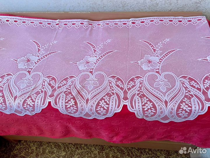 Тюль портьерная, новая белая