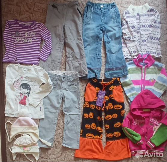 Пакет с вещами на девочку, рост 110-116