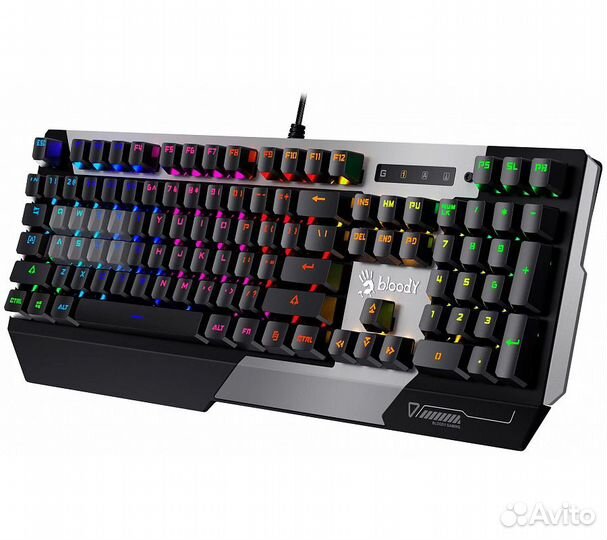 Механическая клавиатура A4Tech Bloody B865R, серый