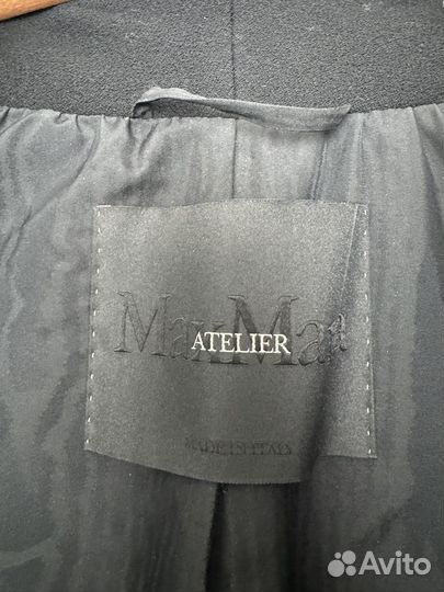 Пальто Max Mara atelier с мехом норки