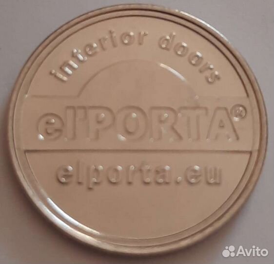 1 рубль 2017 гибрид аверс герб реверс жетон