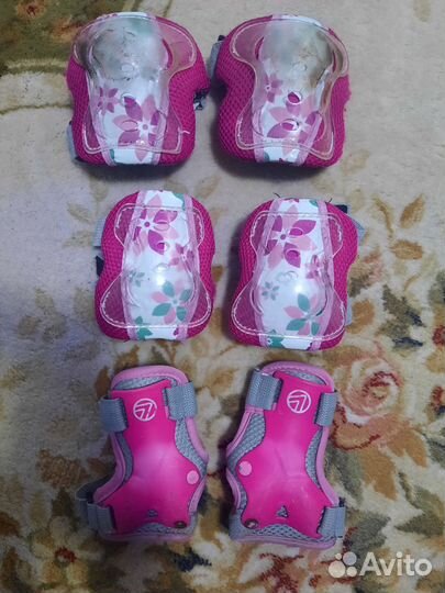 Роликовые коньки 30-33 +наколенники и нарукавники