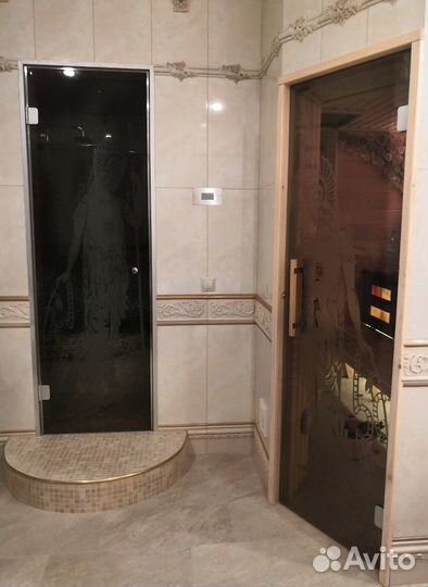Дверь для сауны стеклянная