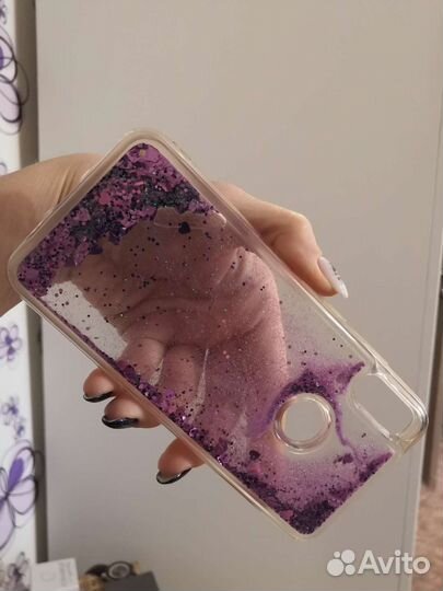 Чехол на хонор 8А с блёстками