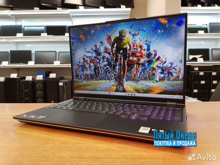 Ноутбук Lenovo Legion 7 2K 165Hz, Ryzen 7, RTX