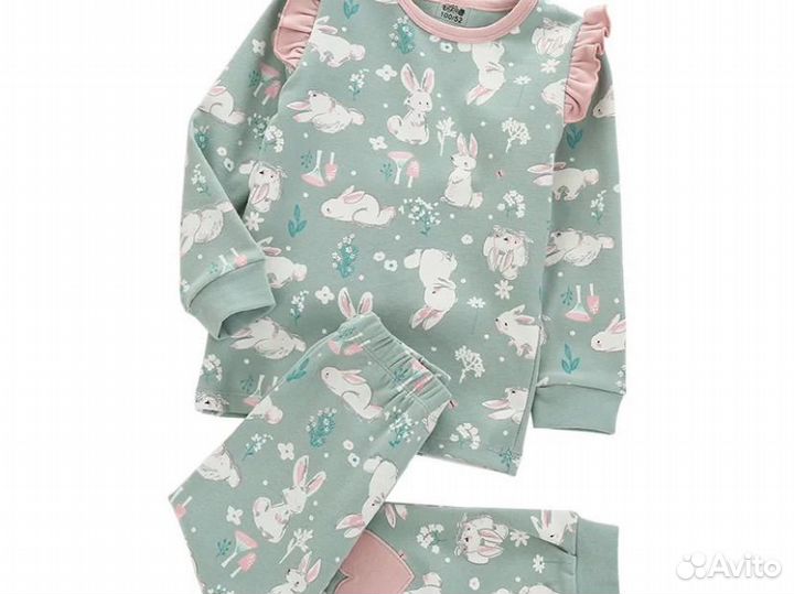Пижама для девочки теплая от 86 до 116