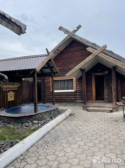 Русская баня на дровах с веником, горячая купель