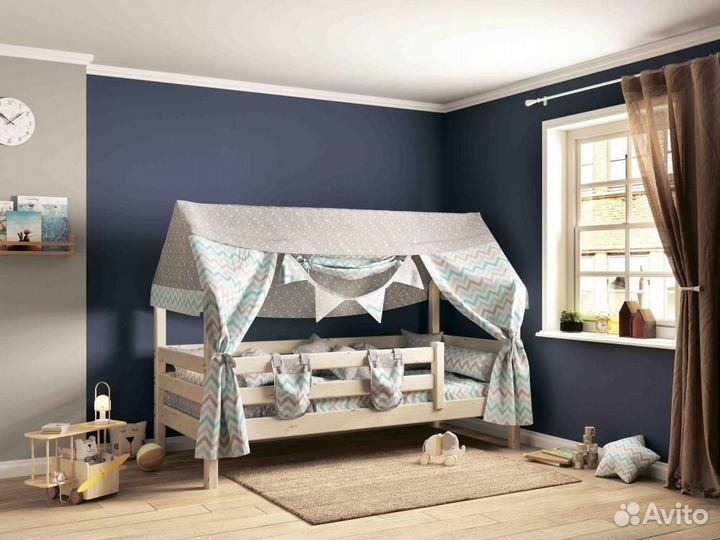 Новая Детская кровать с надстройкой 