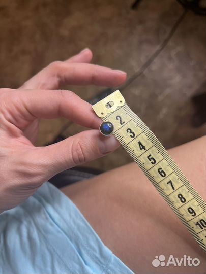 Серьги -пусеты с лабрадоритом Motto