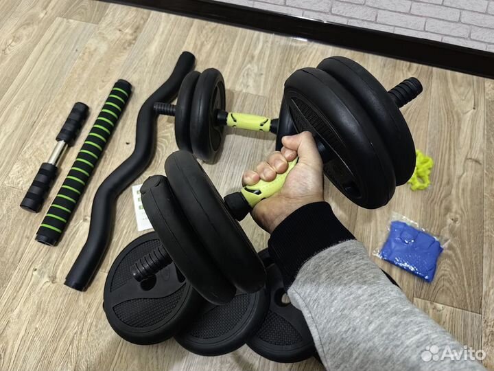 Гантели от 20 до 40 кг + грифы для штанг