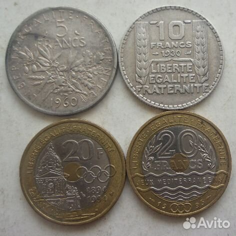 Монеты наборы юб.фра.стар.и сов.мира