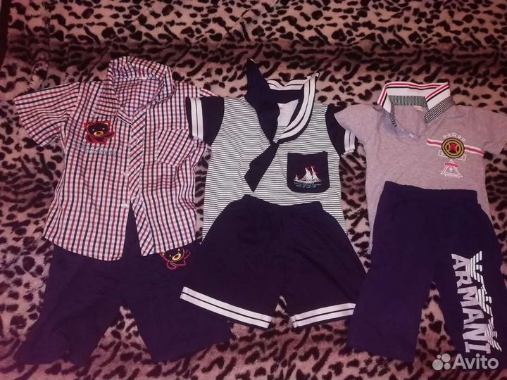 Детская одежда для мальчика в сад, пакетом