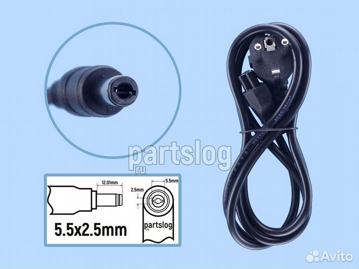 Блок питания 12V 5A 5.5x2.5mm 60W