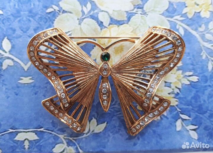 Винтажная брошь Бабочка