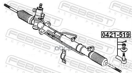 Наконечник рулевой 0421519 Febest