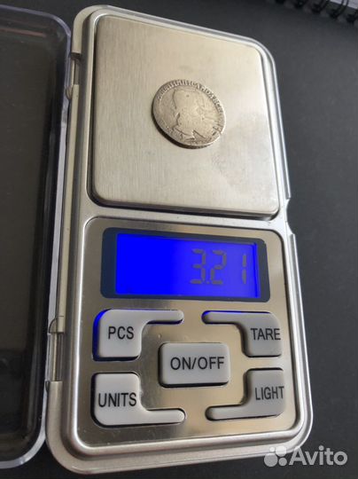 Монета серебро 15 копеек Екатерина ll