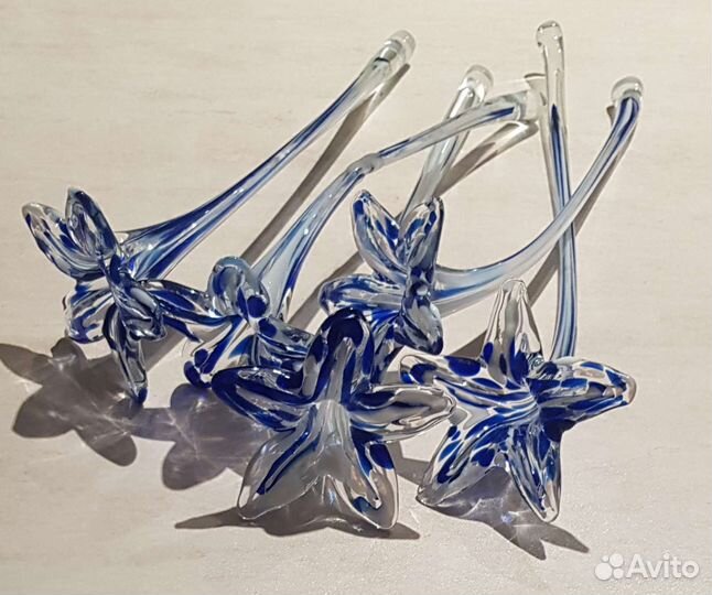 Цветы из стекла СССР