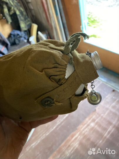 Фляжка армейская в чехле