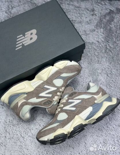 Кроссовки New balance 9060 светло-коричневые