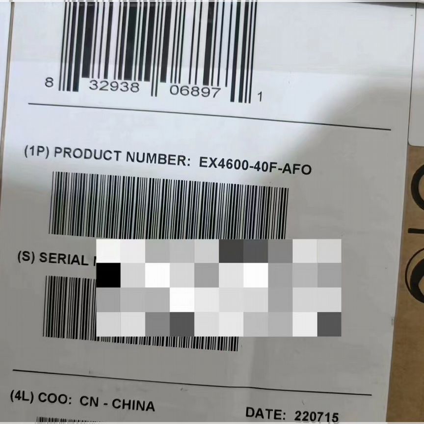 [EX4600-40F-AFO] Коммутатор Juniper 24 Sfp+, 4qsfp+ Ex4600-40f-Afo