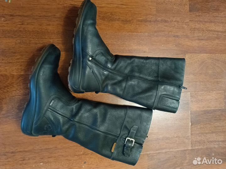 Сапоги осень весна женские 36 кожа