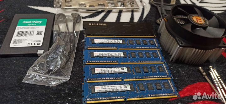 Комплект мать проц память